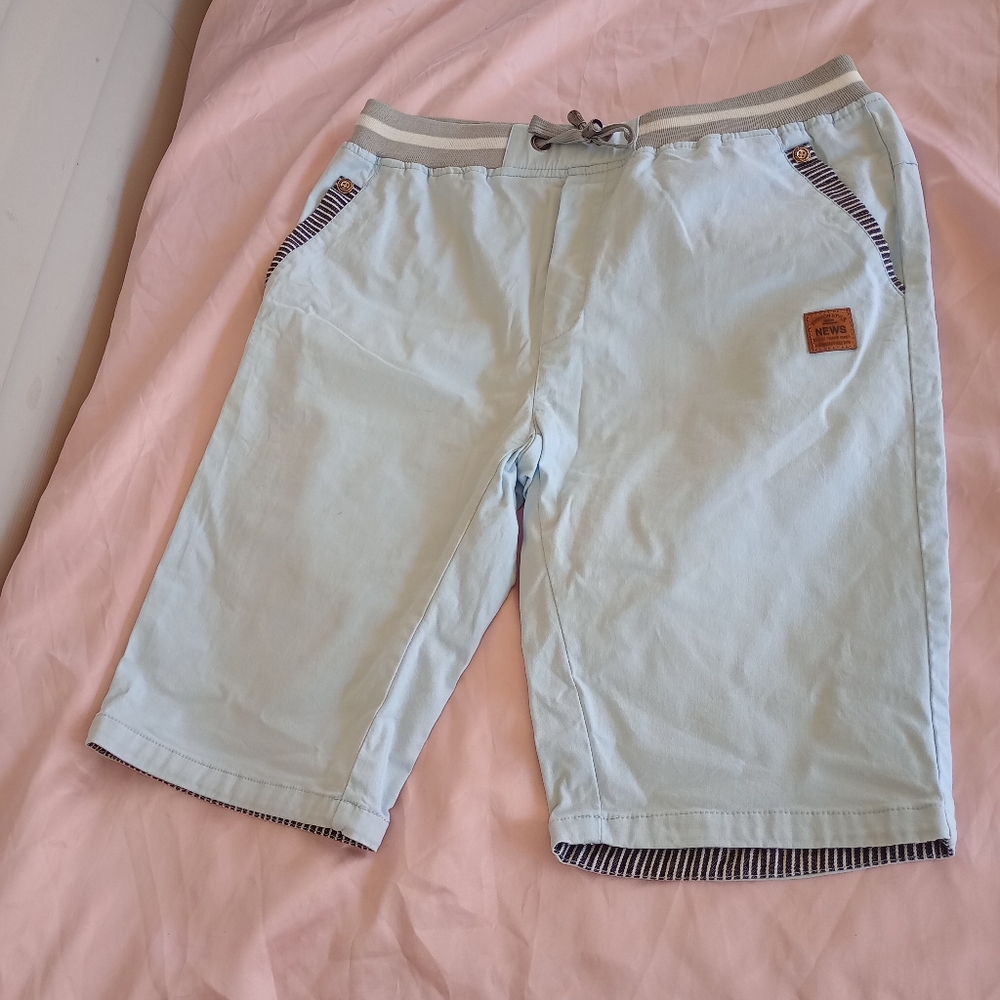 Fashion Style News Baby Blue Shorts Sz. M For Men's